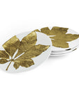 Michael Aram Chestnut Leaf Salad Plate Set