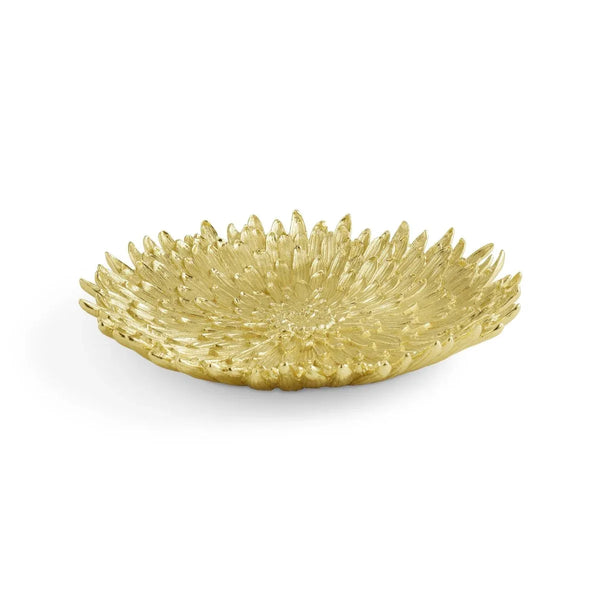 [未使用品] BALMAIN ゴールドプレート卓上トレイ 金獅子/三日月モチーフ Dahlia Centerpiece Platter – Michael Aram