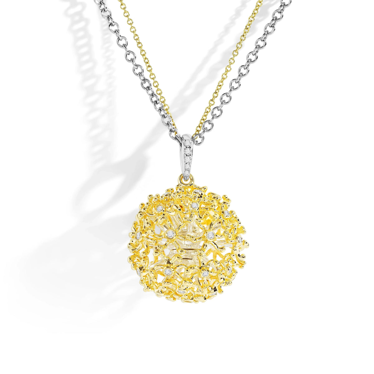 Michael Aram Dandelion Pendant Necklace with Diamonds