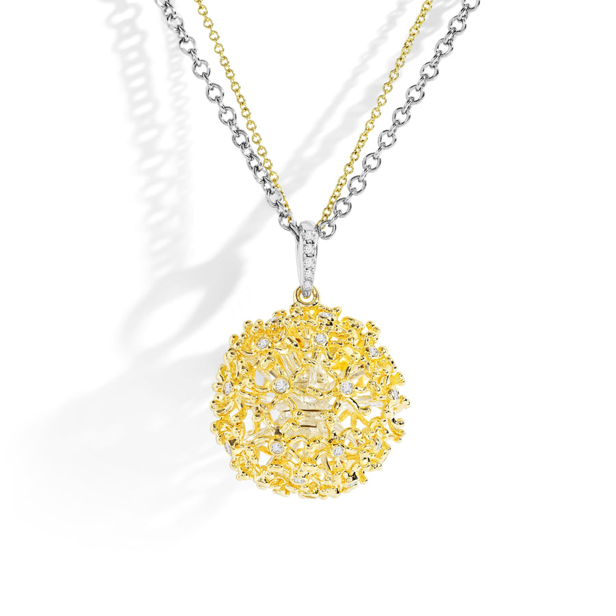 Michael Aram Dandelion Pendant Necklace with Diamonds