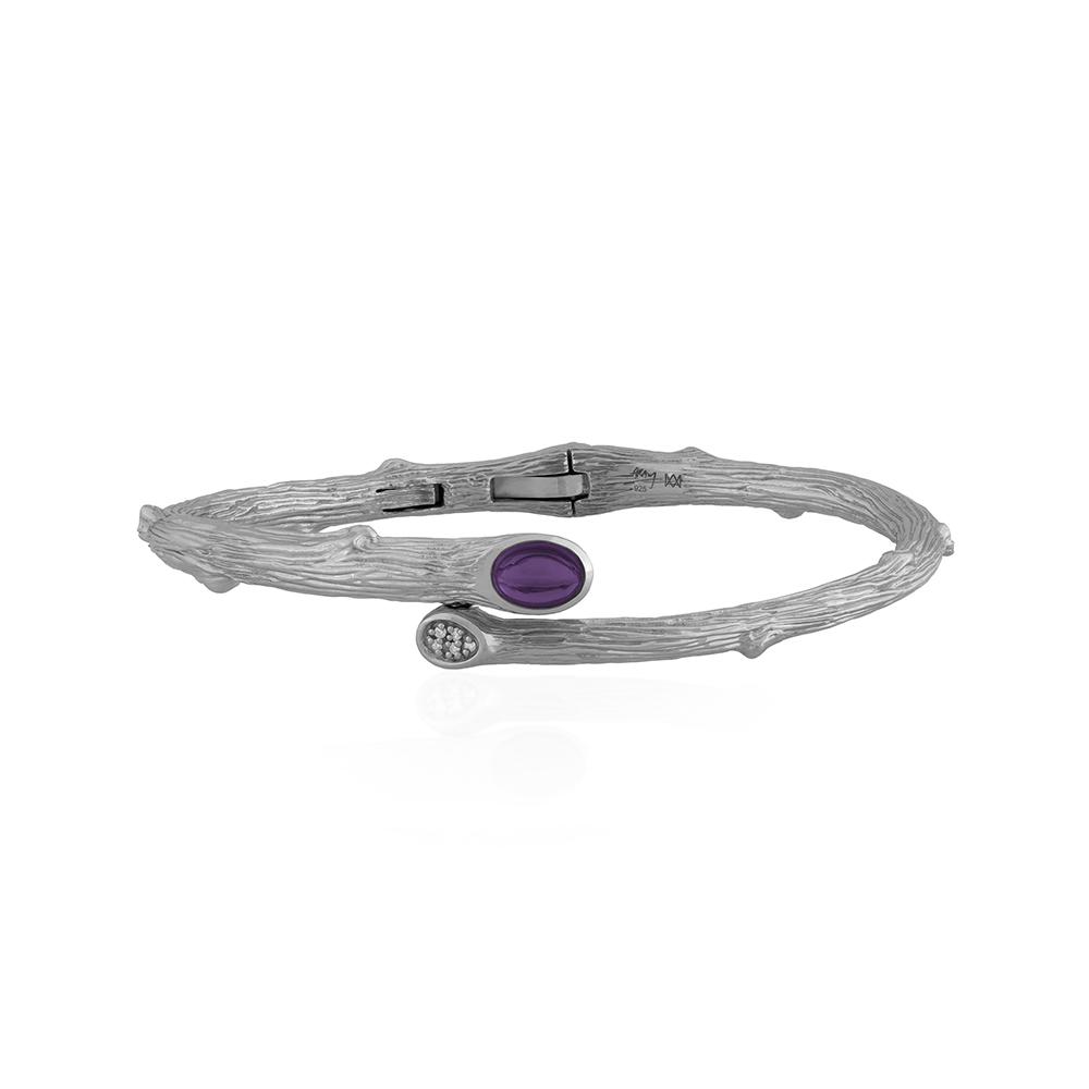 Michael Aram Enchanted Forest Bangle with Amethyst and Diamonds