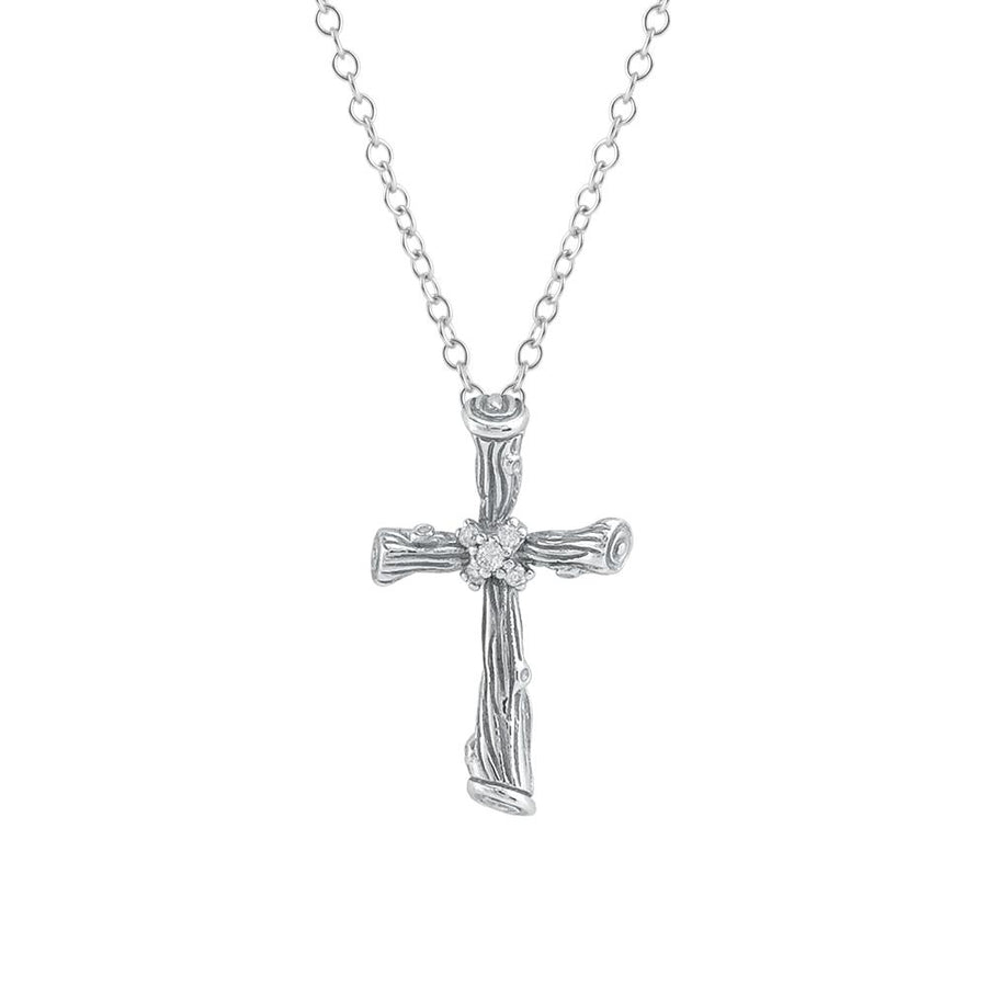 Michael Aram Enchanted Forest Cross Pendant with Diamonds