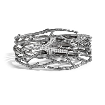 Michael Aram Enchanted Forest Cuff Bracelet with Diamonds