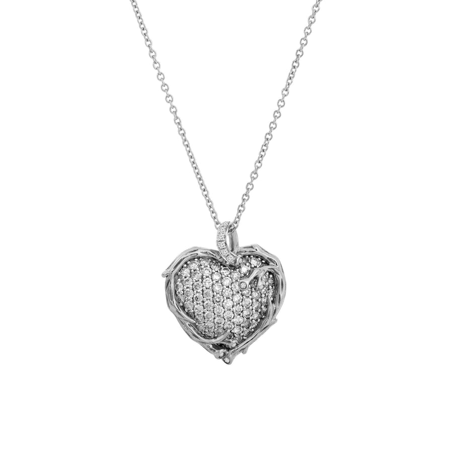 Michael Aram Enchanted Forest Heart Pendant Necklace with Diamonds