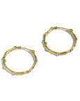 Michael Aram Enchanted Forest Hoop Earrings with Diamonds