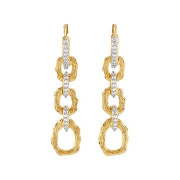 Michael Aram Enchanted Forest Link Earrings with Diamonds