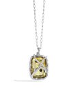 Michael Aram Enchanted Forest Pendant Necklace with Gold Doublet and Diamonds