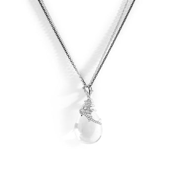 Michael Aram Enchanted Forest Pendant Necklace with Quartz and Diamonds