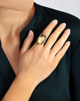 Michael Aram Enchanted Forest Ring with Gold Doublet and Diamonds