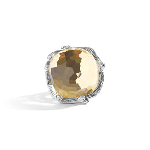 Michael Aram Enchanted Forest Ring with Gold Doublet and Diamonds
