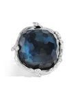 Michael Aram Enchanted Forest Ring with Hematite Doublet and Diamonds