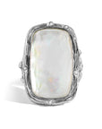 Michael Aram Enchanted Forest Ring with Mother of Pearl Doublet & Diamonds