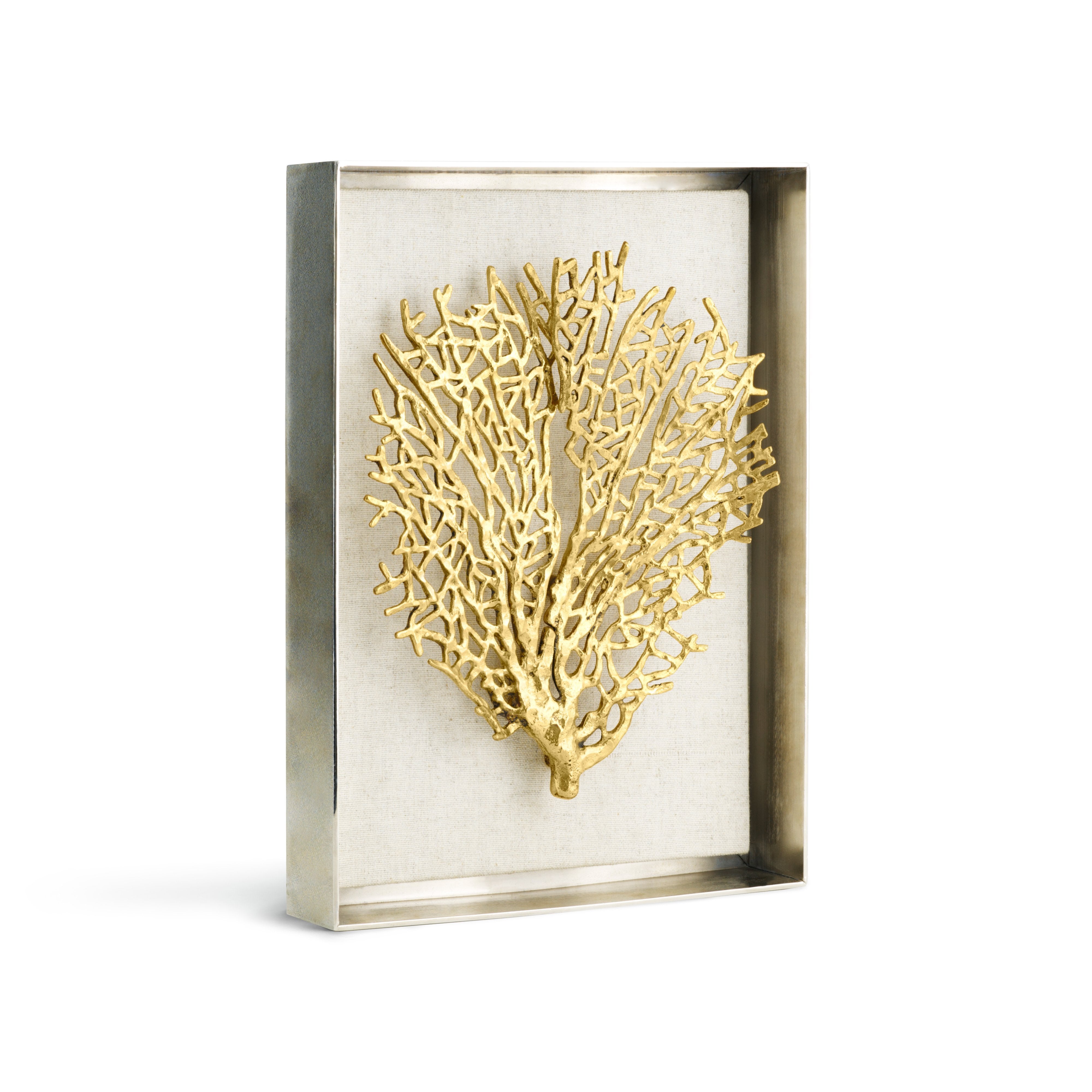 Fan Coral Fabric Shadow Box – Michael Aram