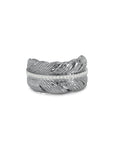 Michael Aram Feather Cuff Ring with Diamonds