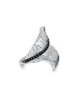 Michael Aram Feather Cuff Ring with Diamonds