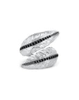 Michael Aram Feather Cuff Ring with Diamonds