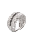 Michael Aram Feather Cuff Ring with Diamonds