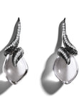 Michael Aram Feather Earrings with Crystal and Diamonds