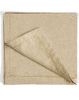 Michael Aram Gold Thread Saddlestitch Dinner Napkin