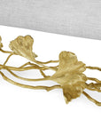 Michael Aram Golden Ginkgo Bench