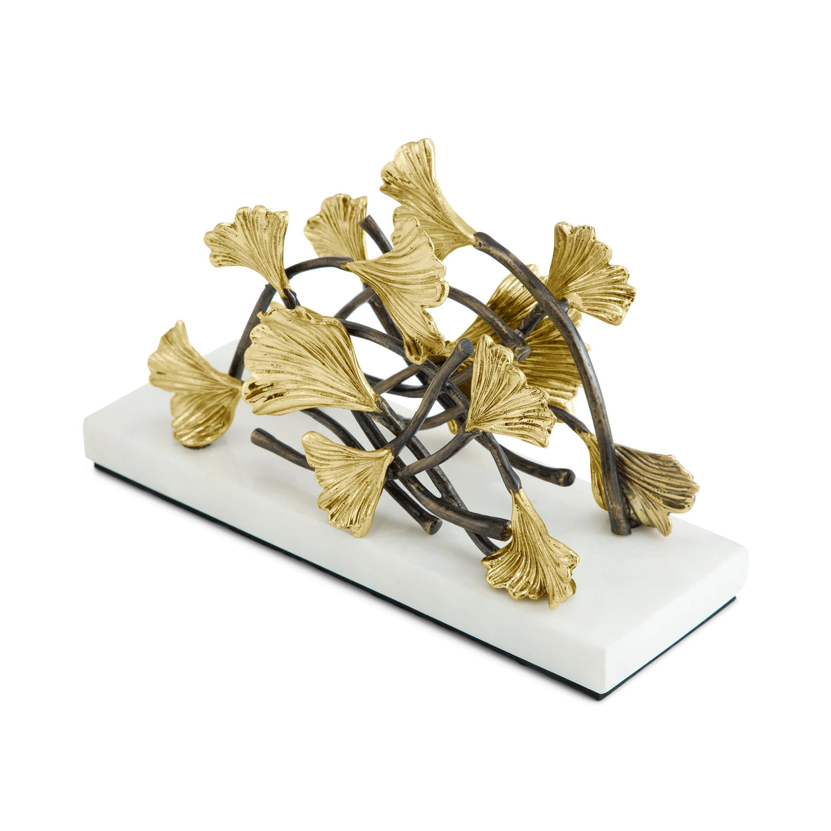 Michael Aram Golden Ginkgo Vertical Napkin Holder