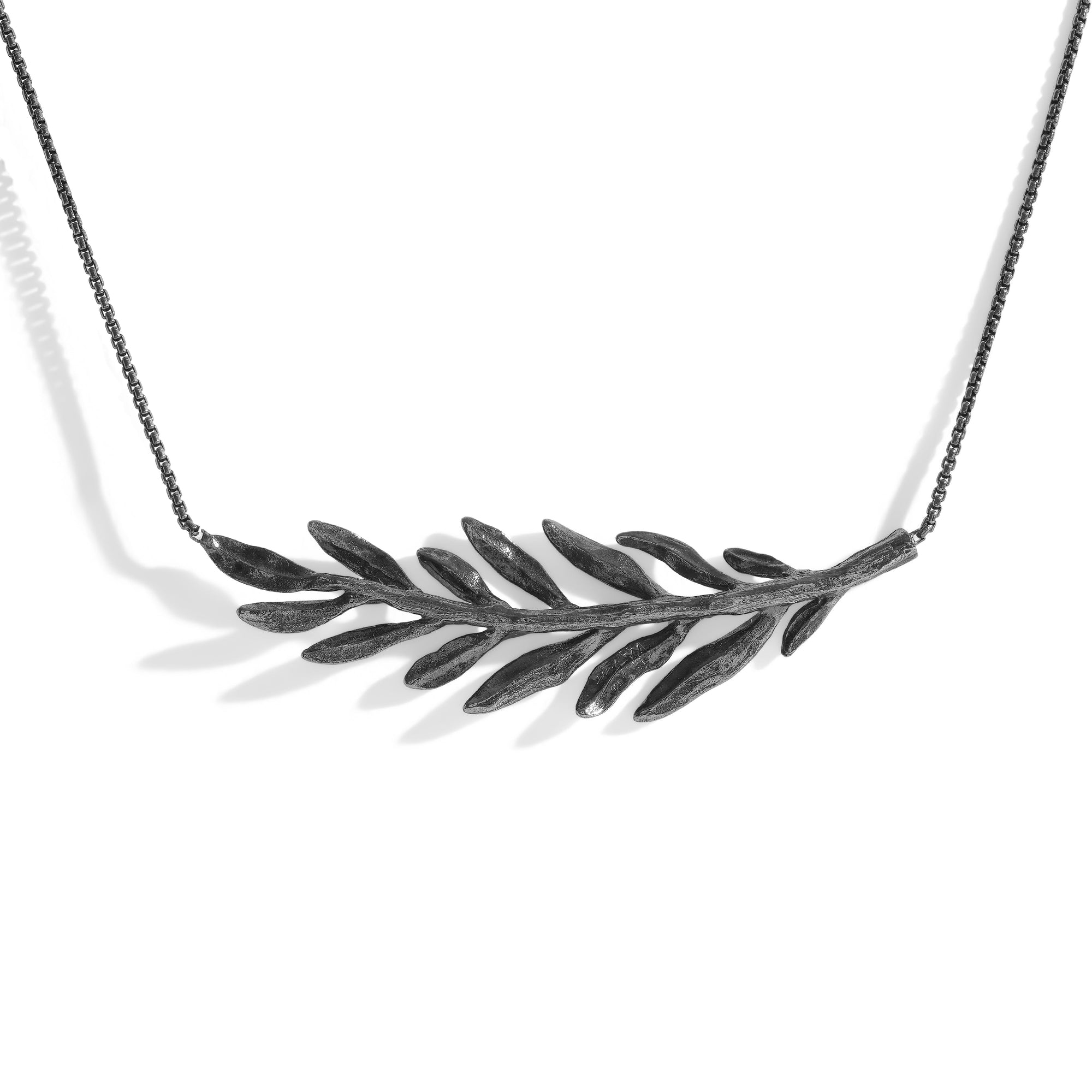 Michael Aram Laurel Leaf Necklace with Diamonds