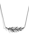 Michael Aram Laurel Leaf Necklace with Diamonds