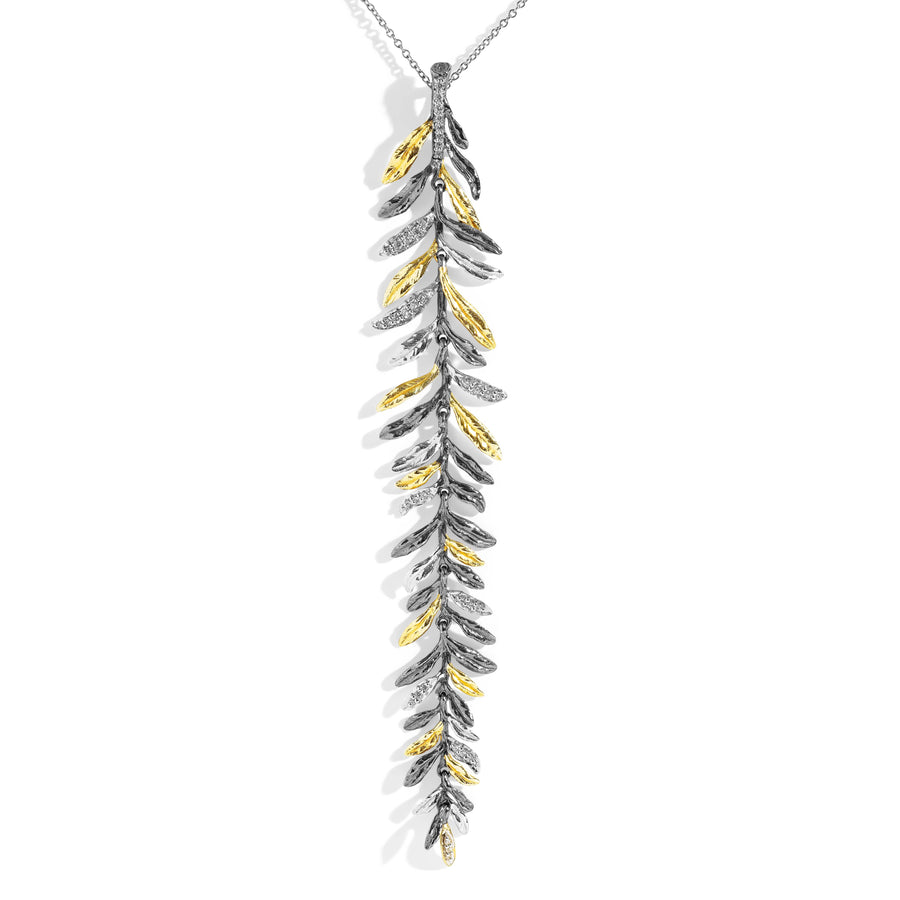 Michael Aram Laurel Necklace with Diamonds
