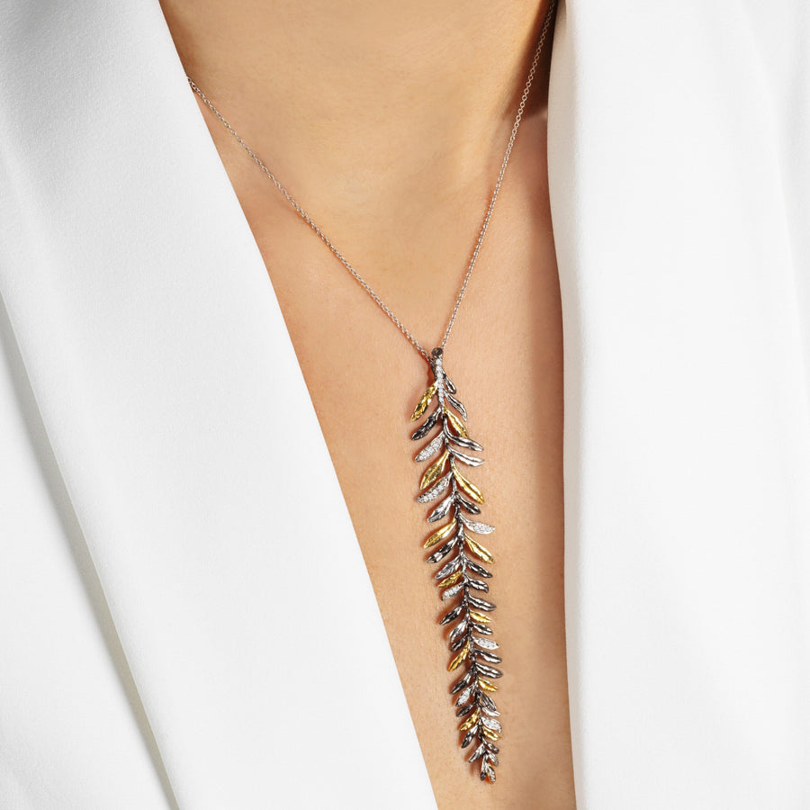 Michael Aram Laurel Necklace with Diamonds