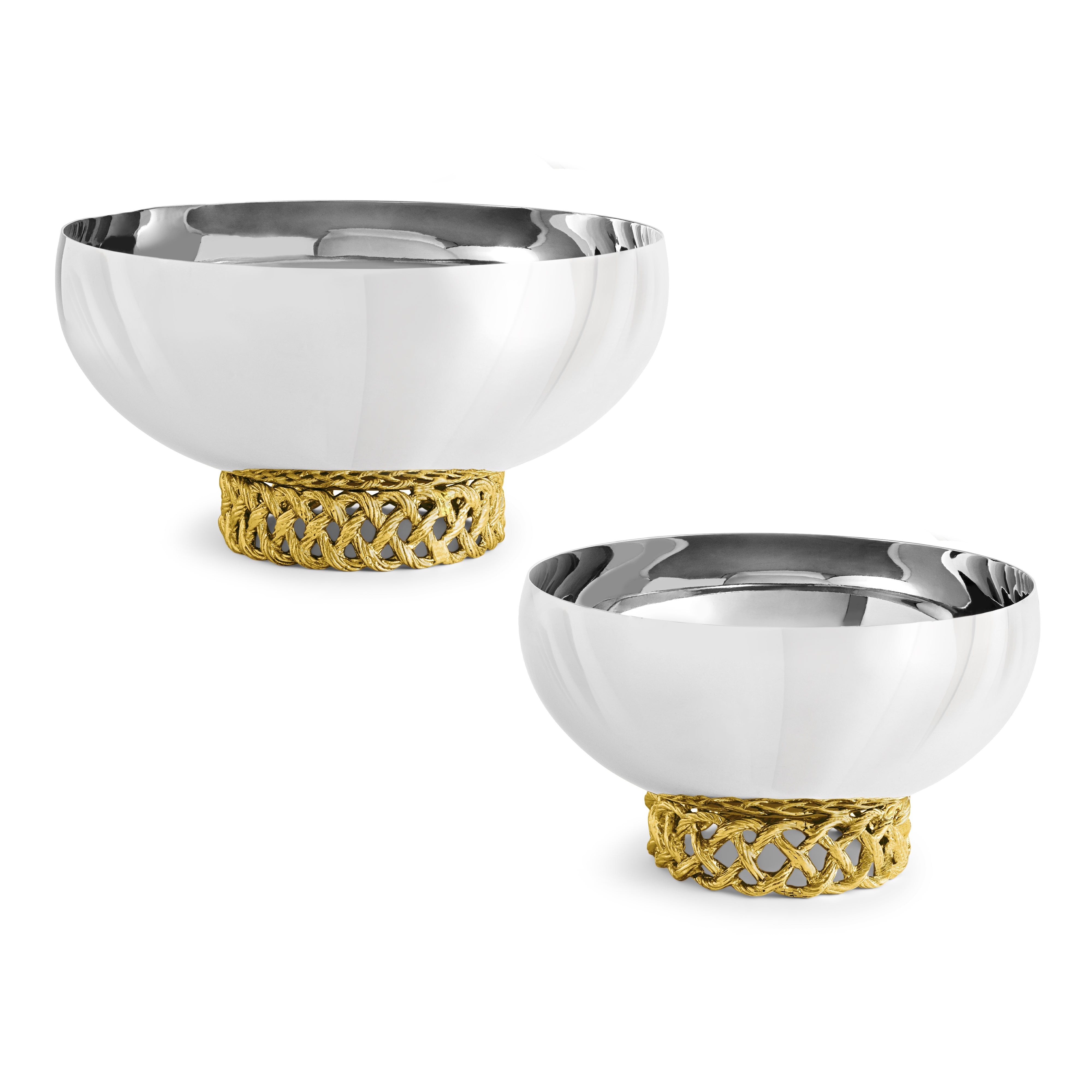 Michael Aram 2024 gold/silver laurel nut bowl