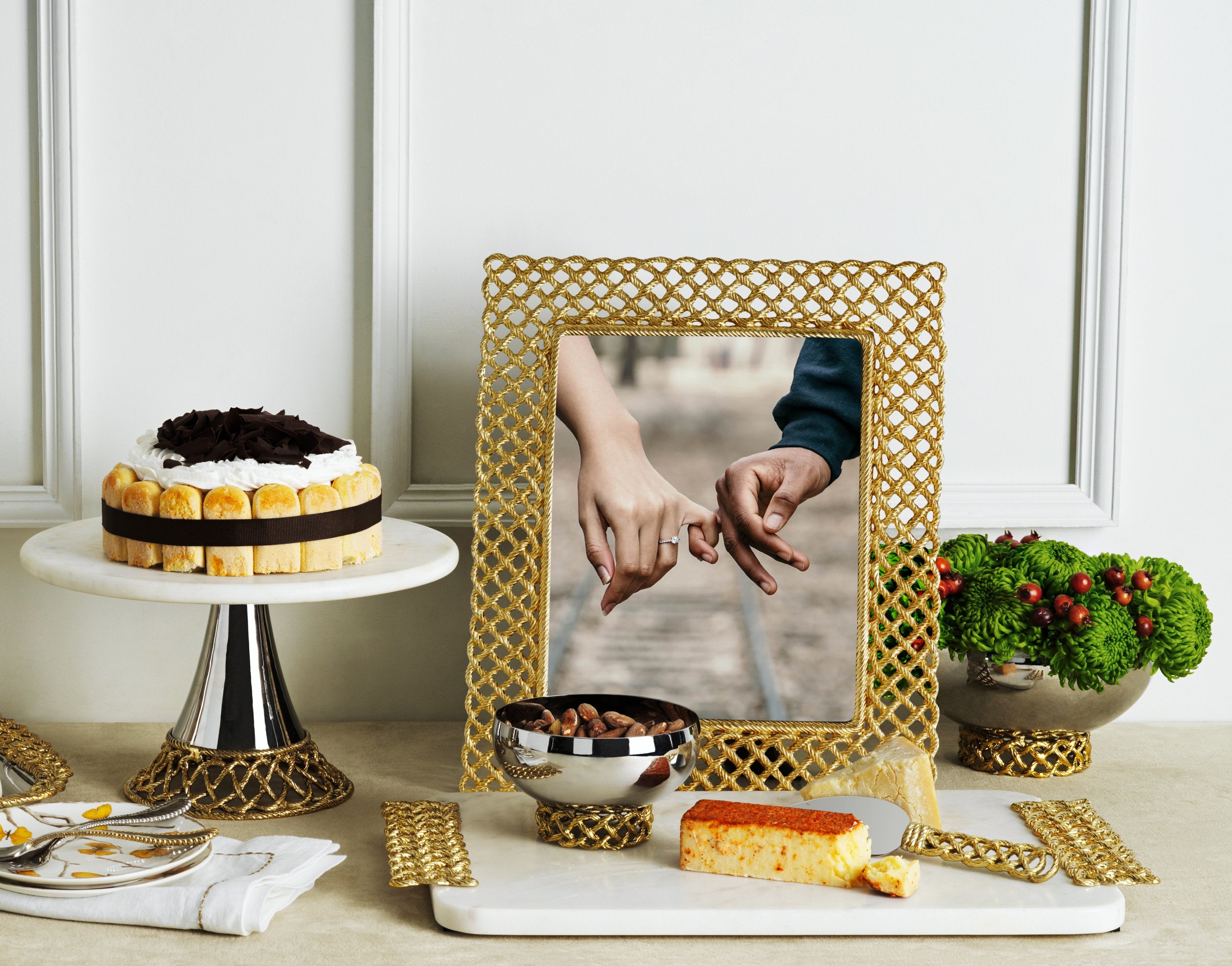 Michael offers Aram Inspired Gold Cake Stand