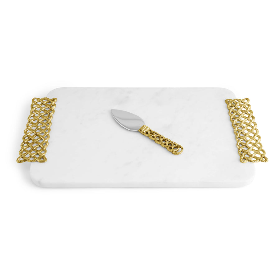 Michael Aram Love Knot Cheese Board with Spreader