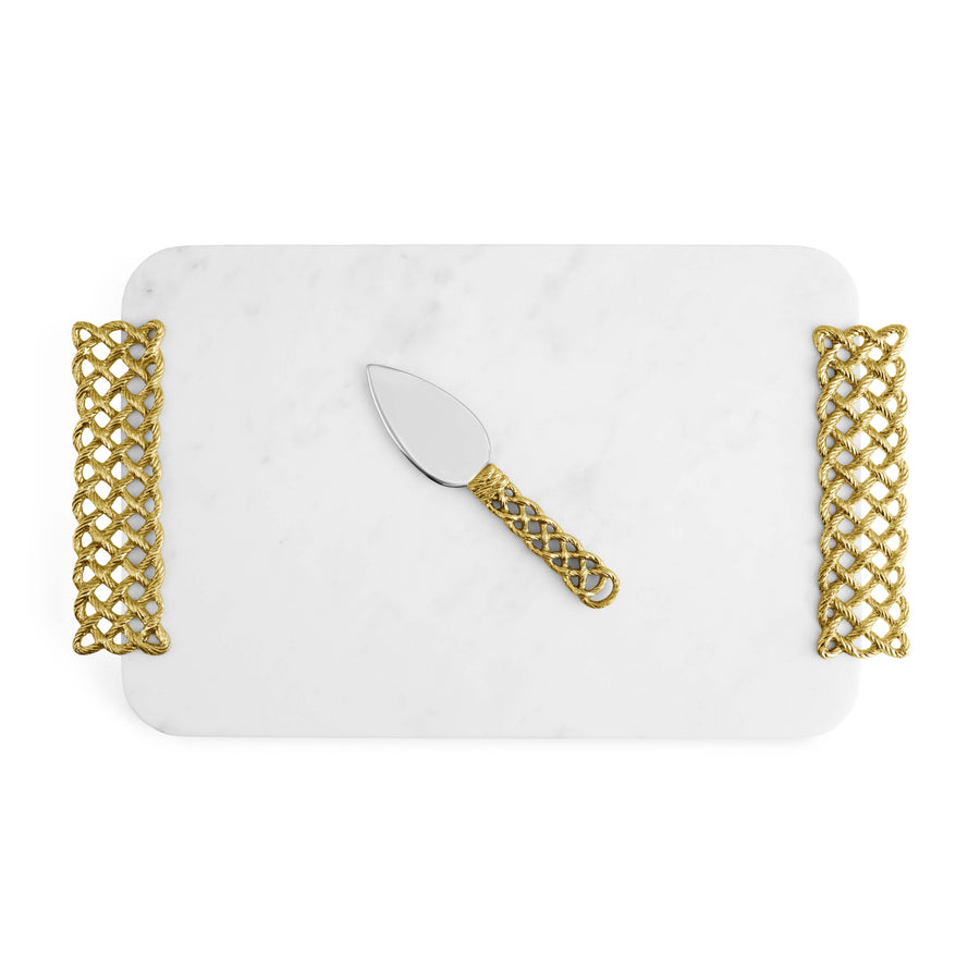 Michael Aram Love Knot Cheese Board with Spreader