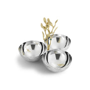Michael Aram Mistletoe Triple Dish
