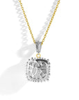 Michael Aram Molten 14mm Cushion Pendant w/ Mother of Pearl Doublet in 18K Yellow Gold & Sterling Silver