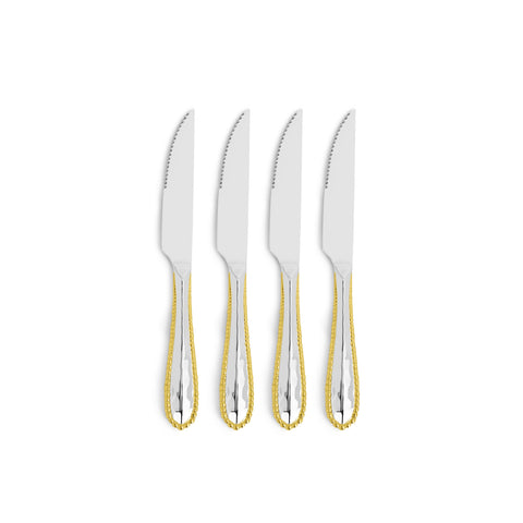 Michael Aram ~ Molten ~ Gold Steak Knife Set (Set of 4), Price