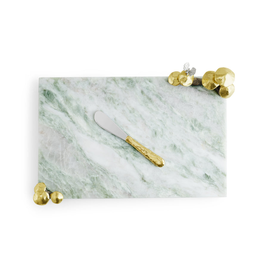 Michael Aram Mushroom Cheeseboard with Spreader