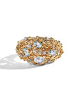 Michael Aram Ocean Caged Ring with Blue Topaz & Diamonds