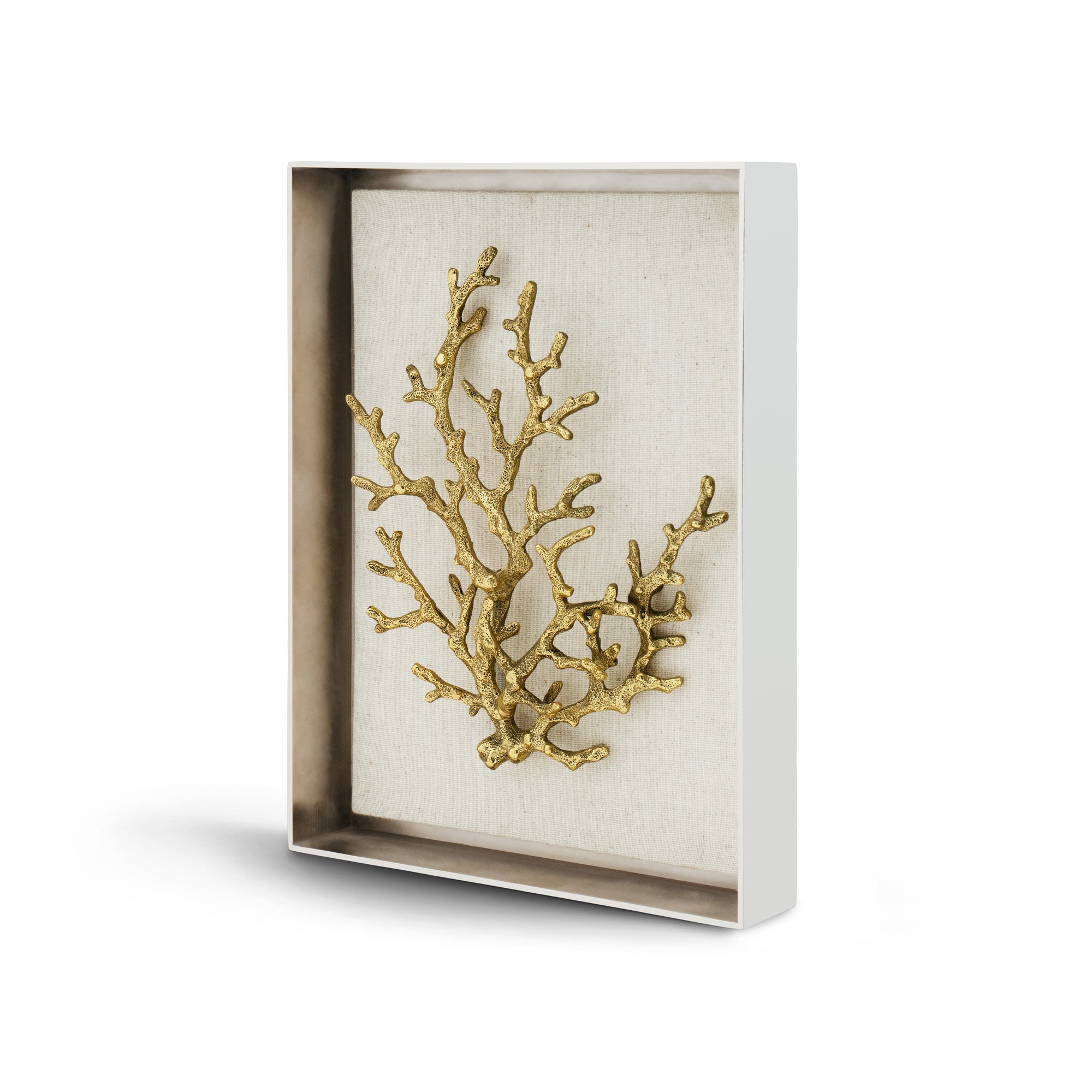 Ocean Coral Fabric Shadow Box – Michael Aram
