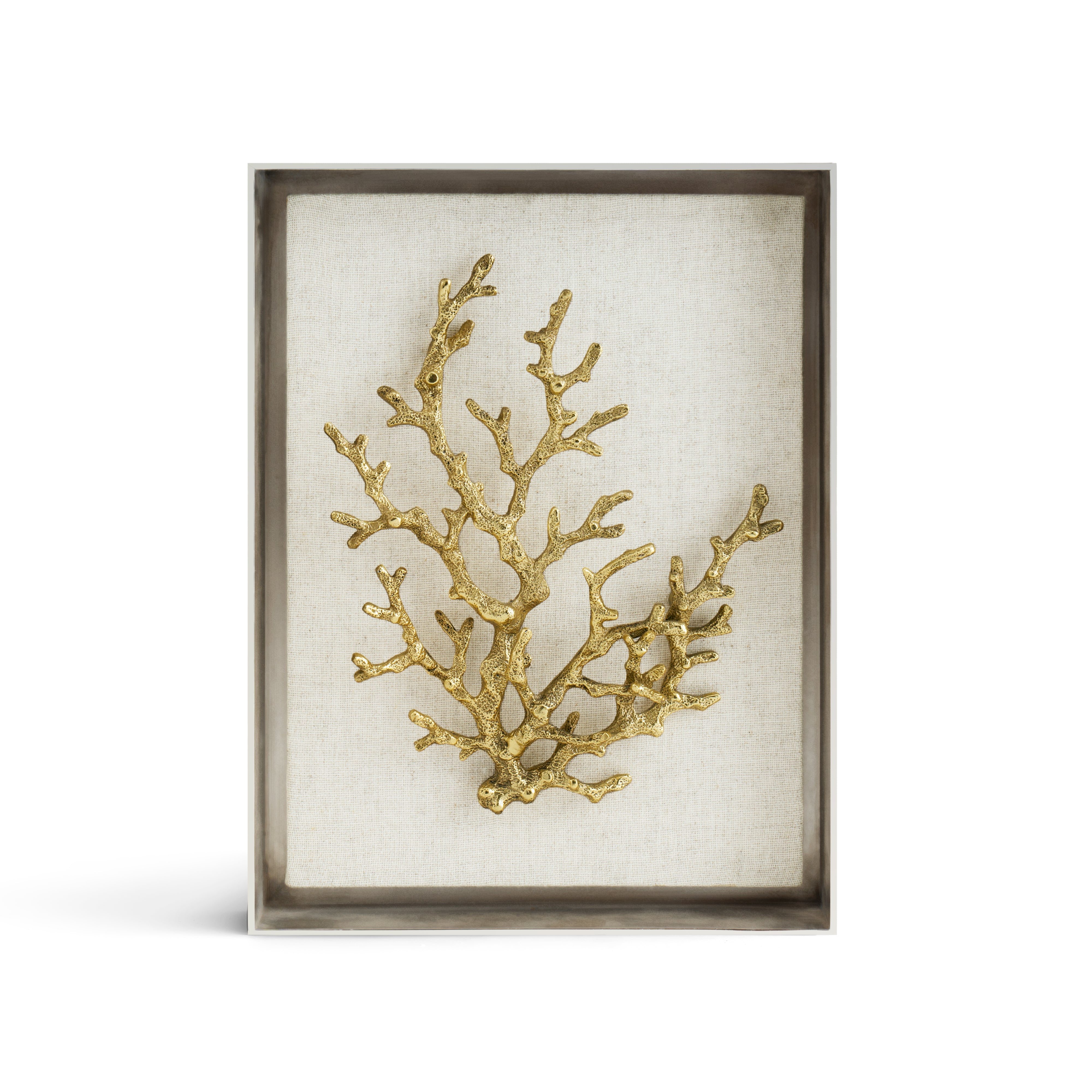 Ocean Coral Fabric Shadow Box – Michael Aram