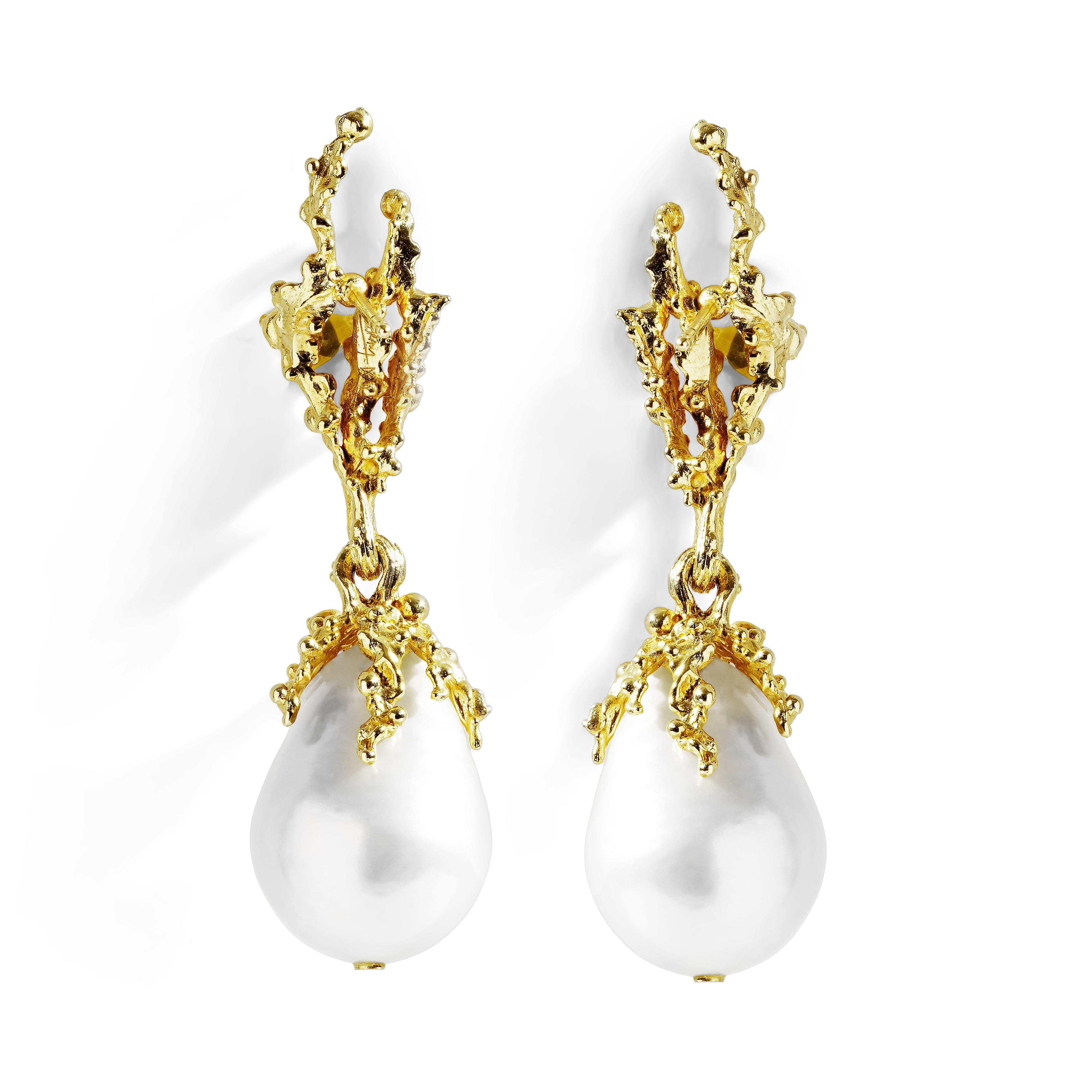 Ocean Earrings with Pearls and Diamonds – Michael Aram