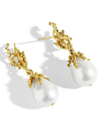 Michael Aram Ocean Earrings with Pearls and Diamonds