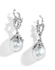 Michael Aram Ocean Earrings with Pearls and Diamonds