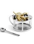 Michael Aram Olive Branch Condiment Container with Spoon