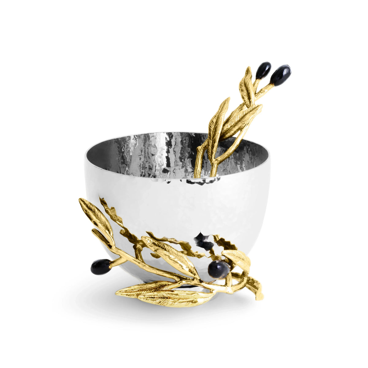 Michael Aram Olive Branch Nut Dish with Spoon