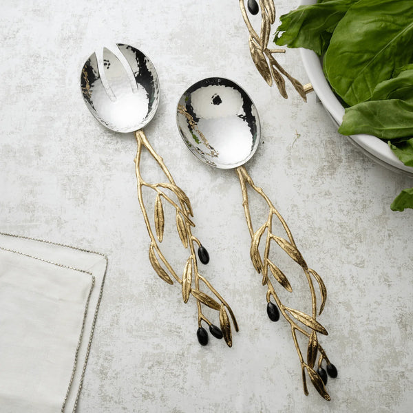 Michael Aram Olive Branch Serving Set