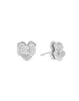 Michael Aram Orchid 11mm Earring with Diamonds