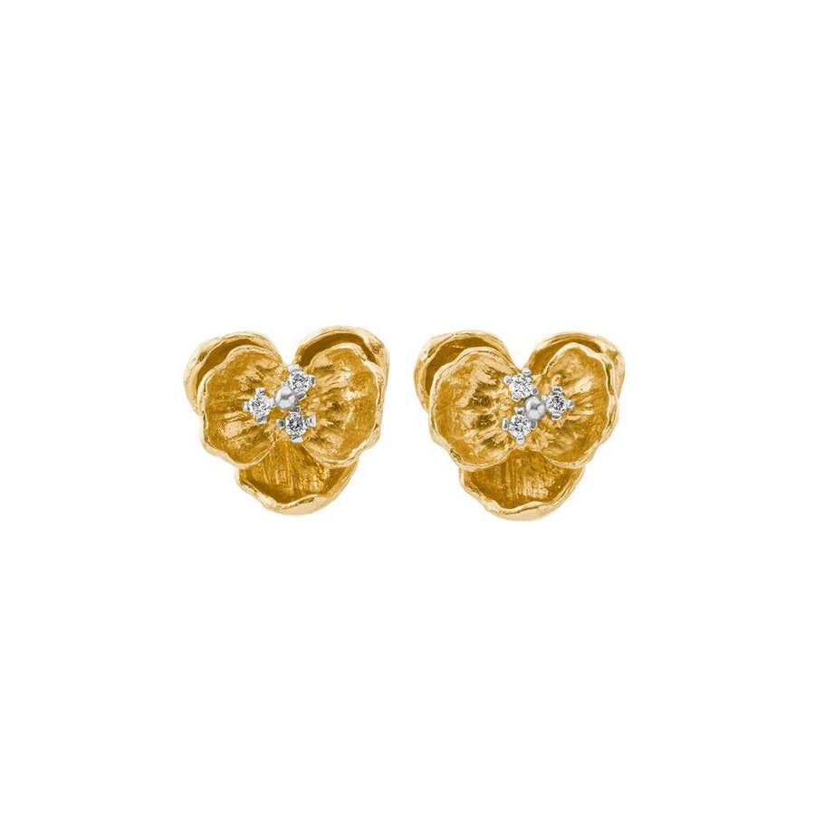 Michael Aram Orchid 11mm Earrings with Diamonds