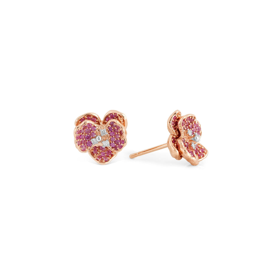 Michael Aram Orchid 11mm Earrings with Pink Sapphires