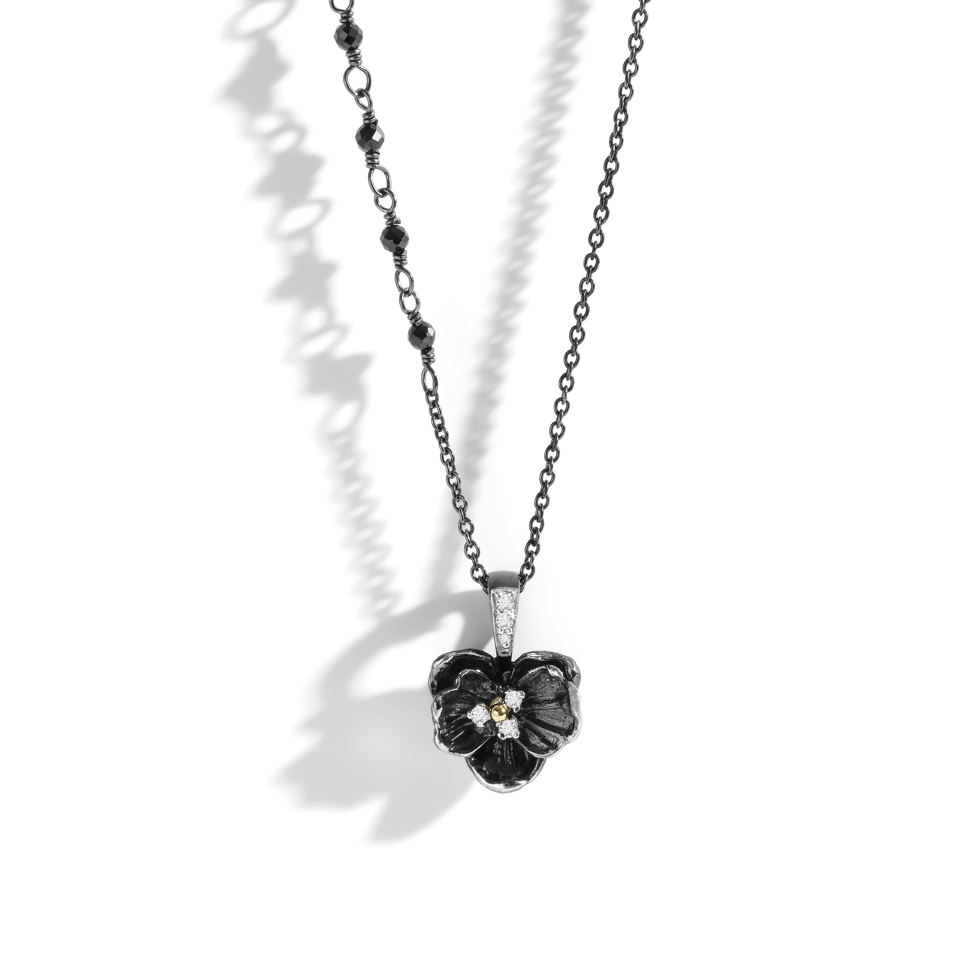Michael Aram Orchid 11mm Necklace with Diamonds